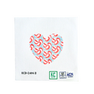 Blue Valentine Mint Heart Canvas - KC Needlepoint