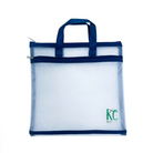 Square Navy Project Purse - KC Needlepoint