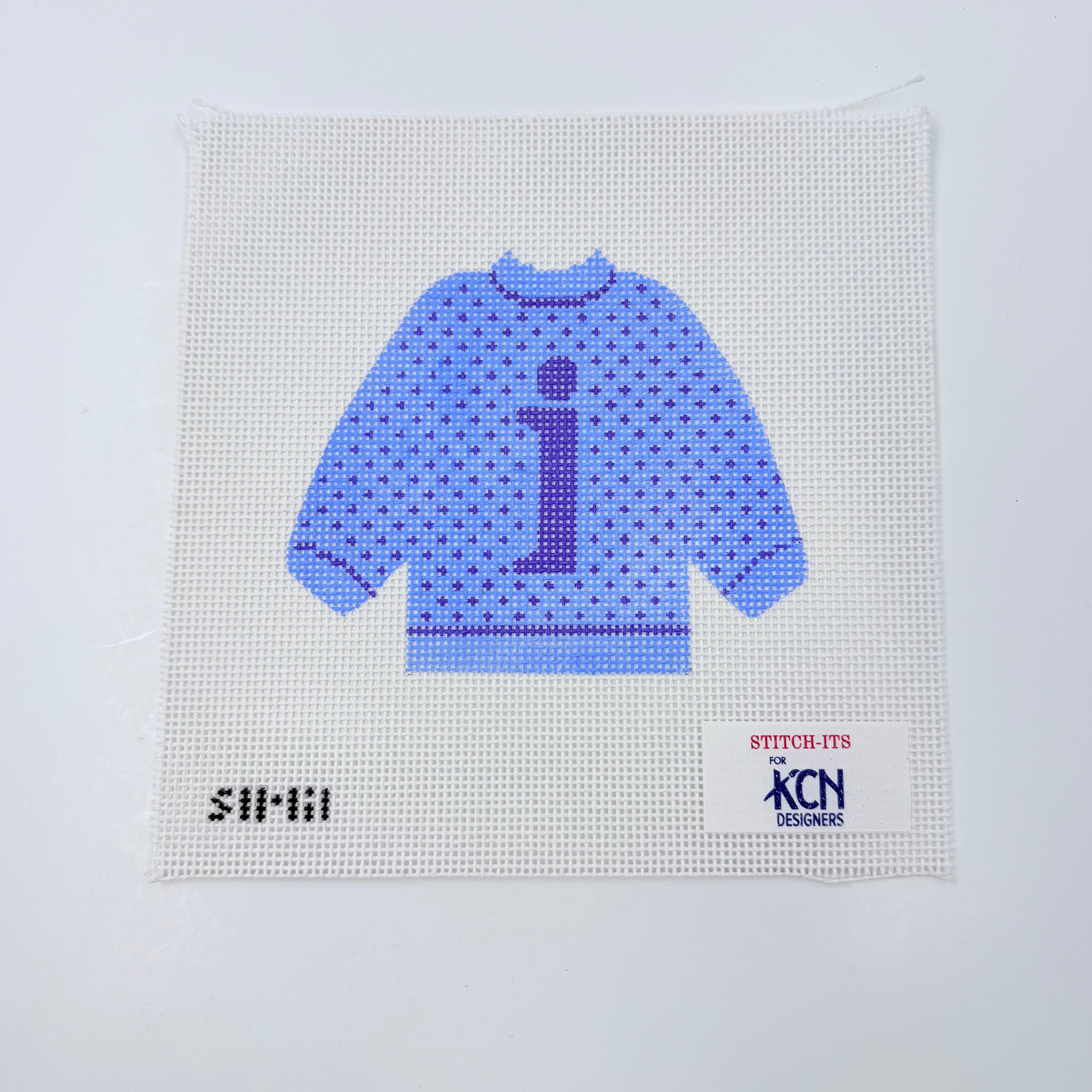 I Pullover Sweater Needlepoint Canvas - KC Needlepoint