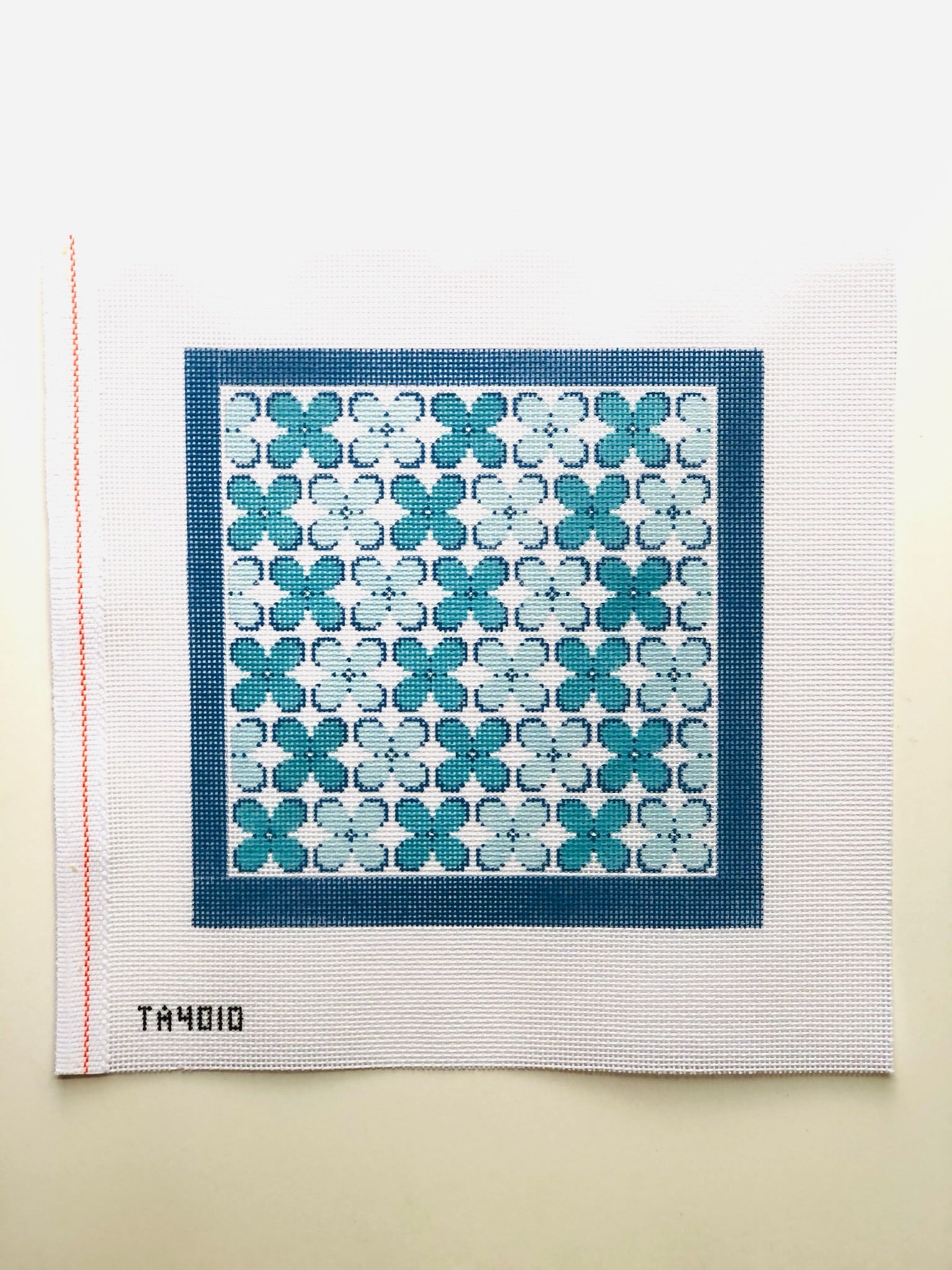 Hydrangea Leaves Canvas - KC Needlepoint