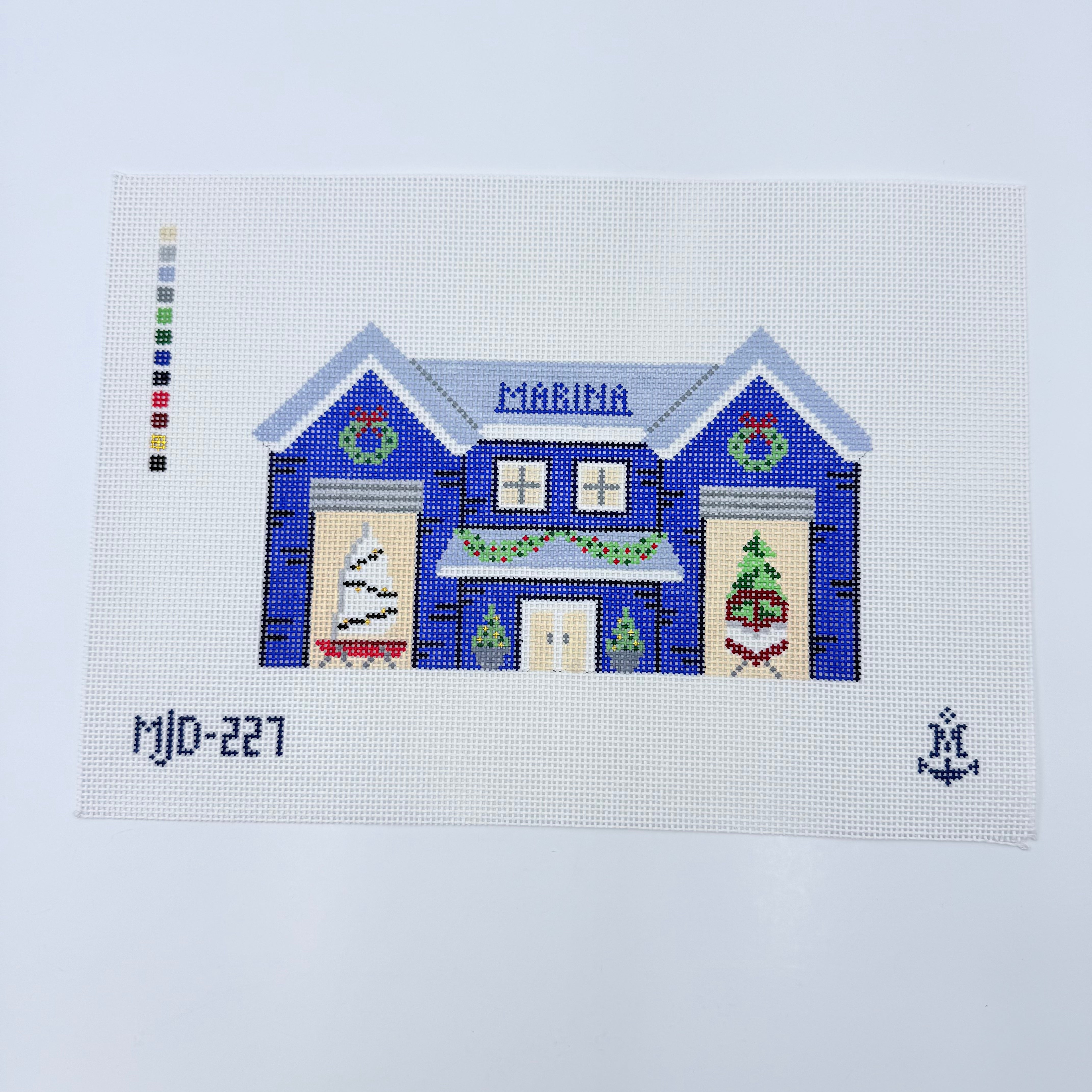 Nautical Christmas Marina Canvas - KC Needlepoint