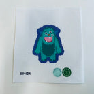 Big Green Guy Monster Canvas - KC Needlepoint