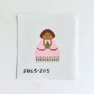 Pink Tree Angel Canvas - KC Needlepoint