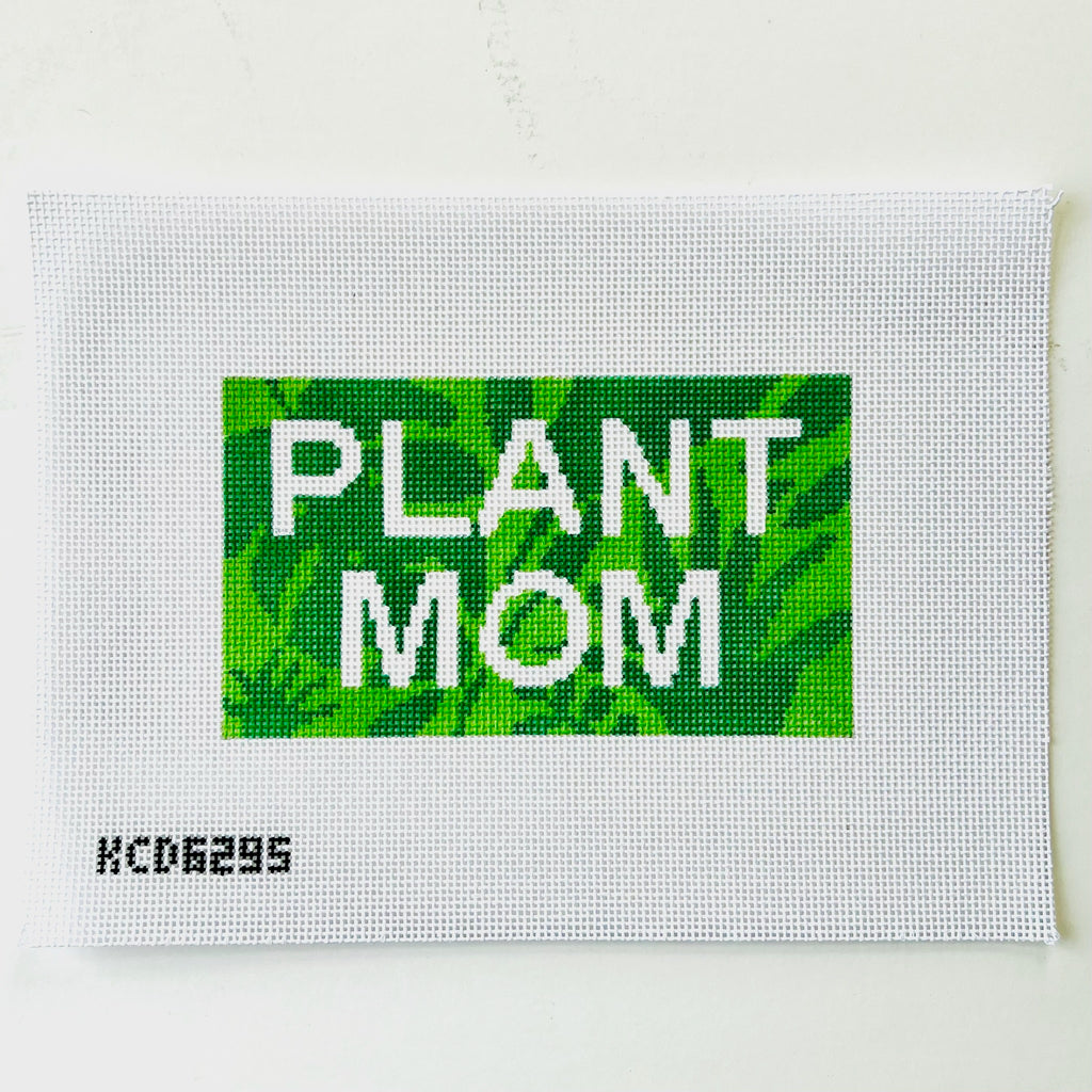 Plant Mom Acrylic Purse Canvas - KC Needlepoint