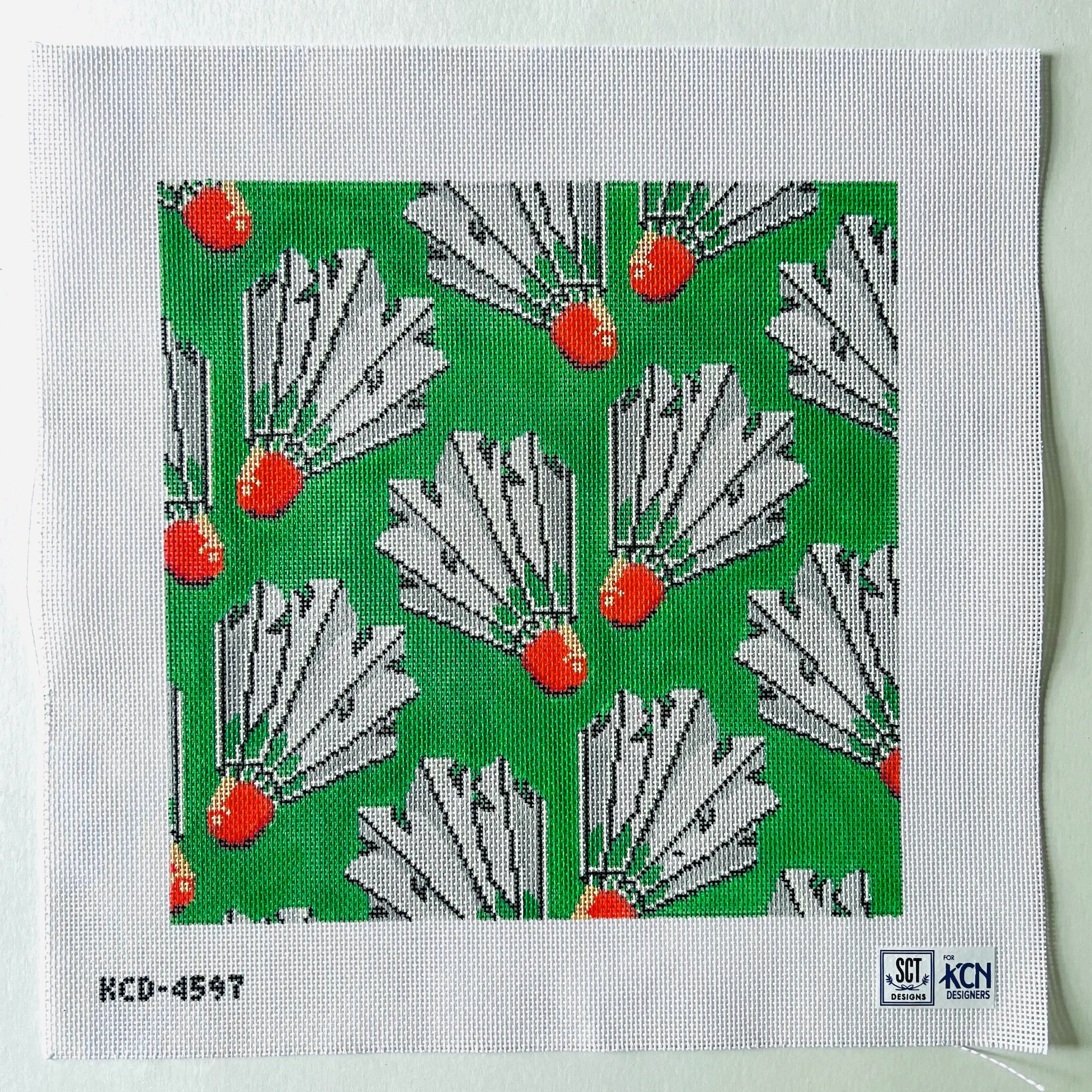 Shuttlecock Canvas - KC Needlepoint