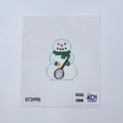 Snowman with Tennis Racquet Canvas - KC Needlepoint