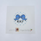 Kappa Kappa Gamma Bow Round Canvas - KC Needlepoint