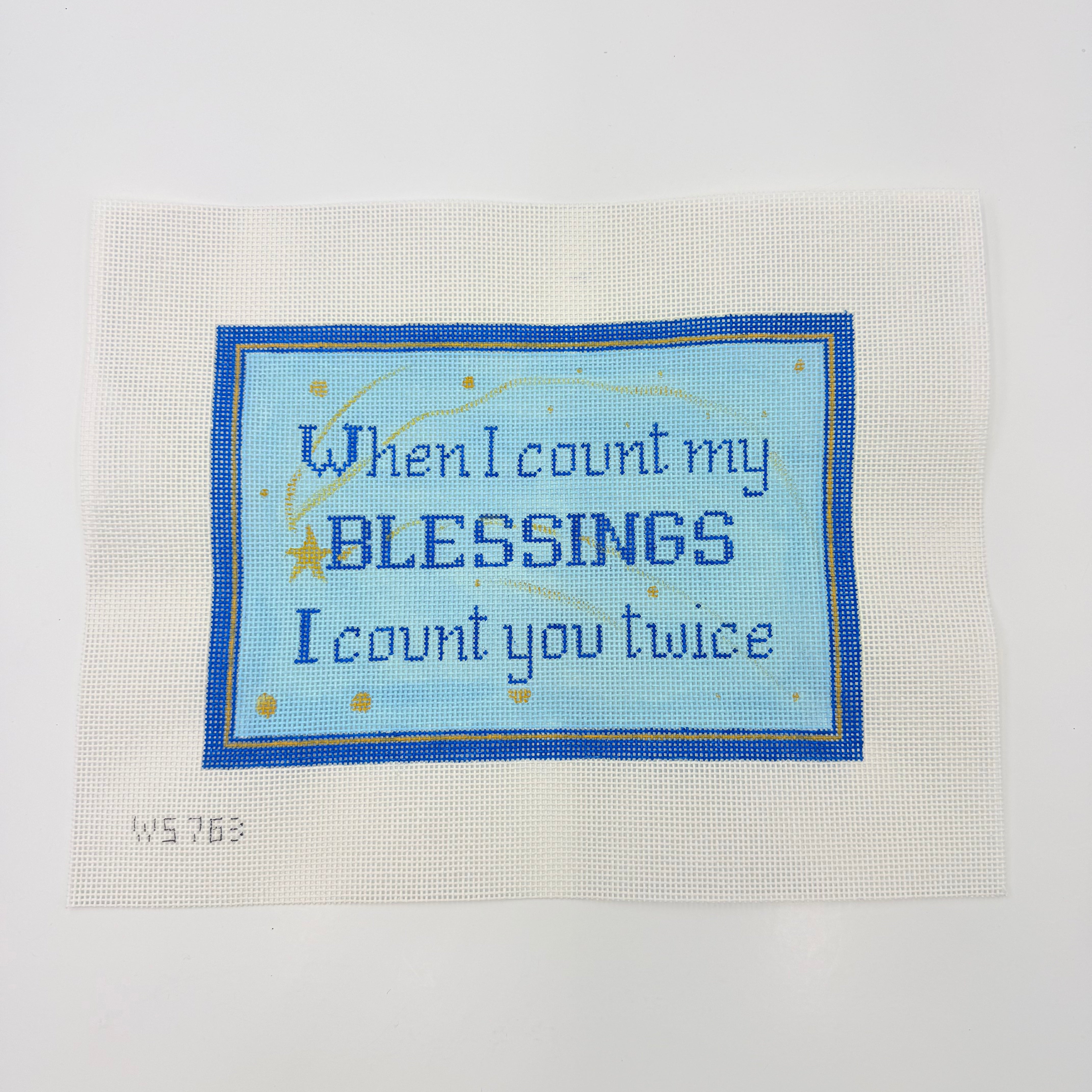 When I Count My Blessings... Canvas - KC Needlepoint
