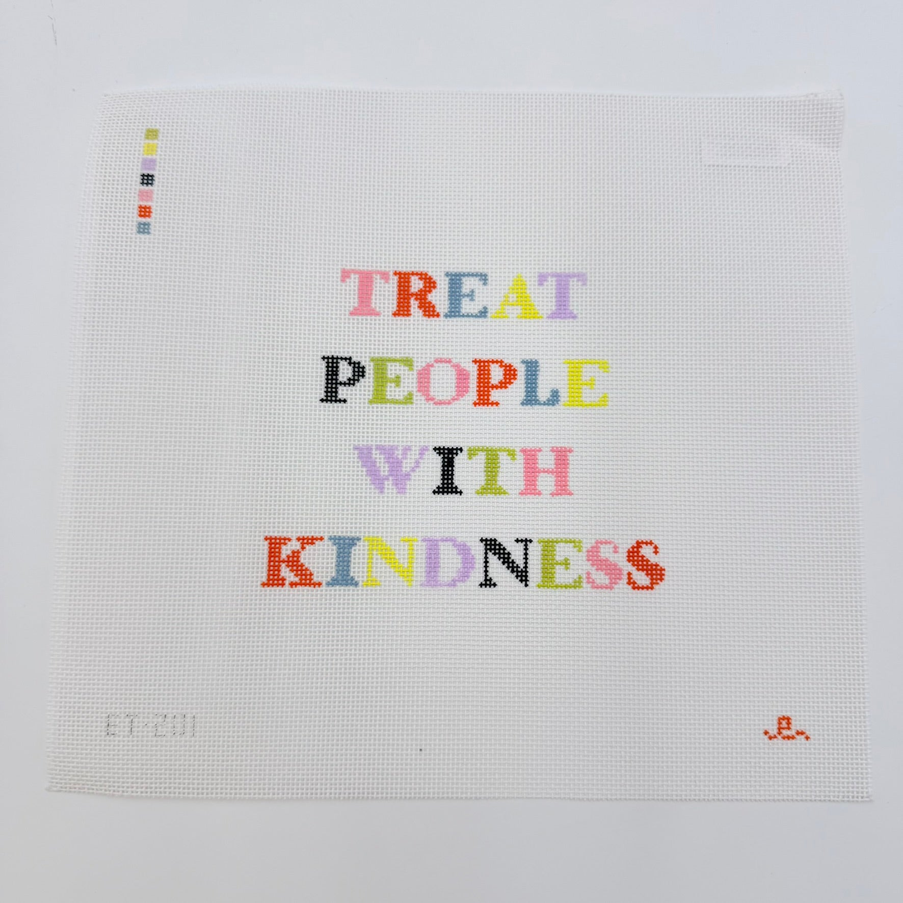 Treat People with Kindness Canvas - KC Needlepoint