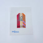 Singapore Vintage Travel Tag Canvas - KC Needlepoint