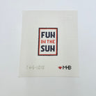 Navy Fun in the Sun Bag Tag Canvas - KC Needlepoint