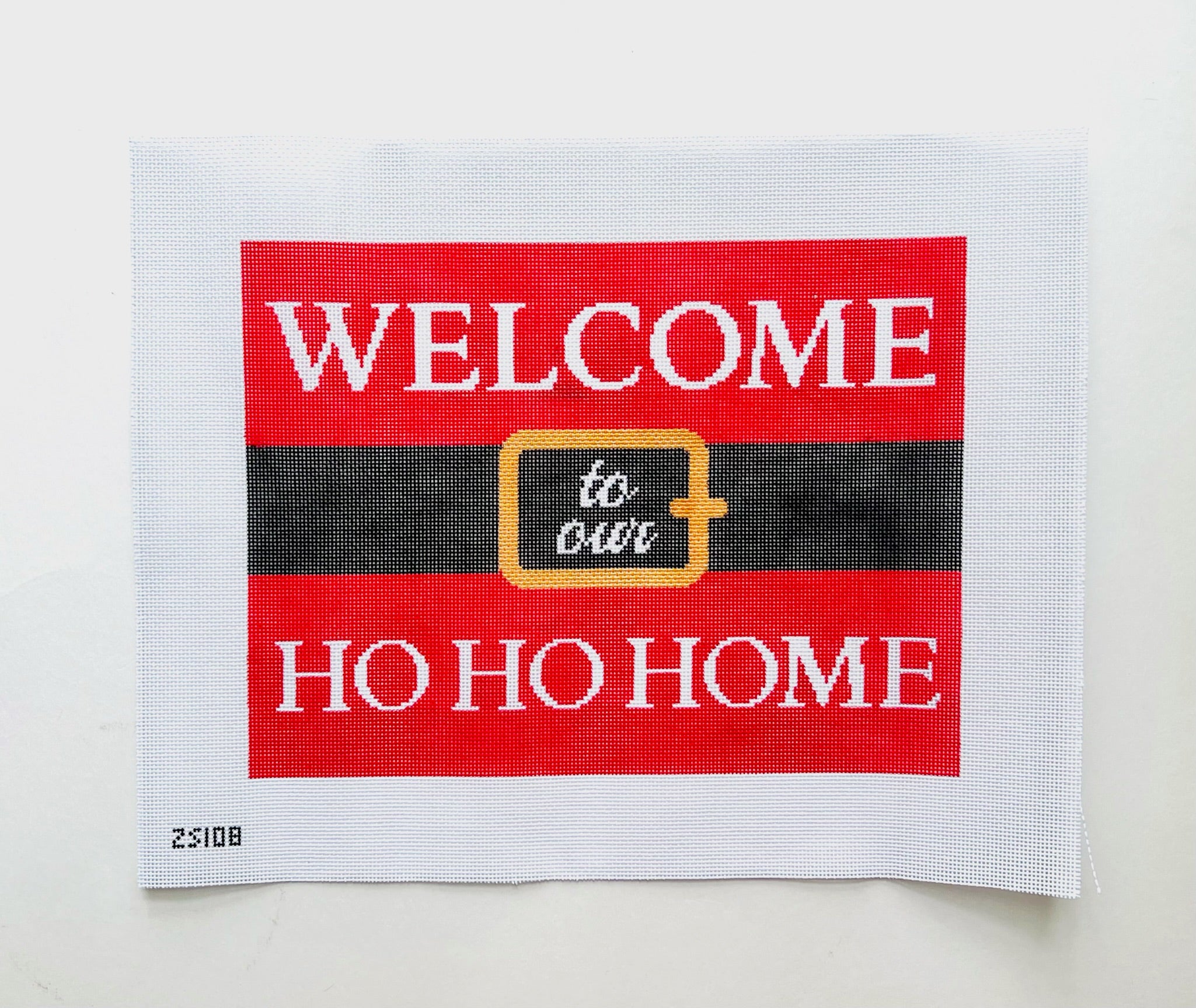 Welcome to Our Ho Ho Home Canvas - KC Needlepoint