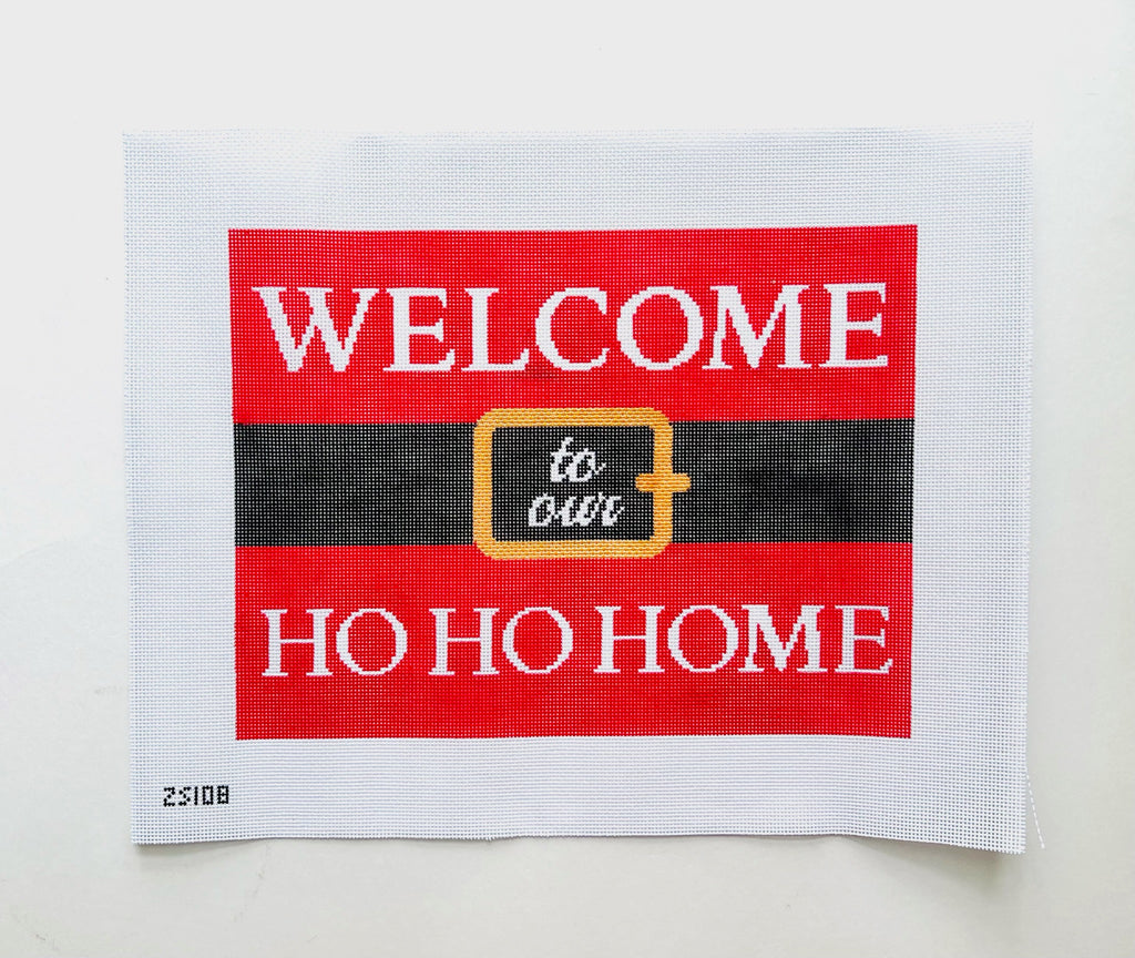 Welcome to Our Ho Ho Home Canvas - KC Needlepoint