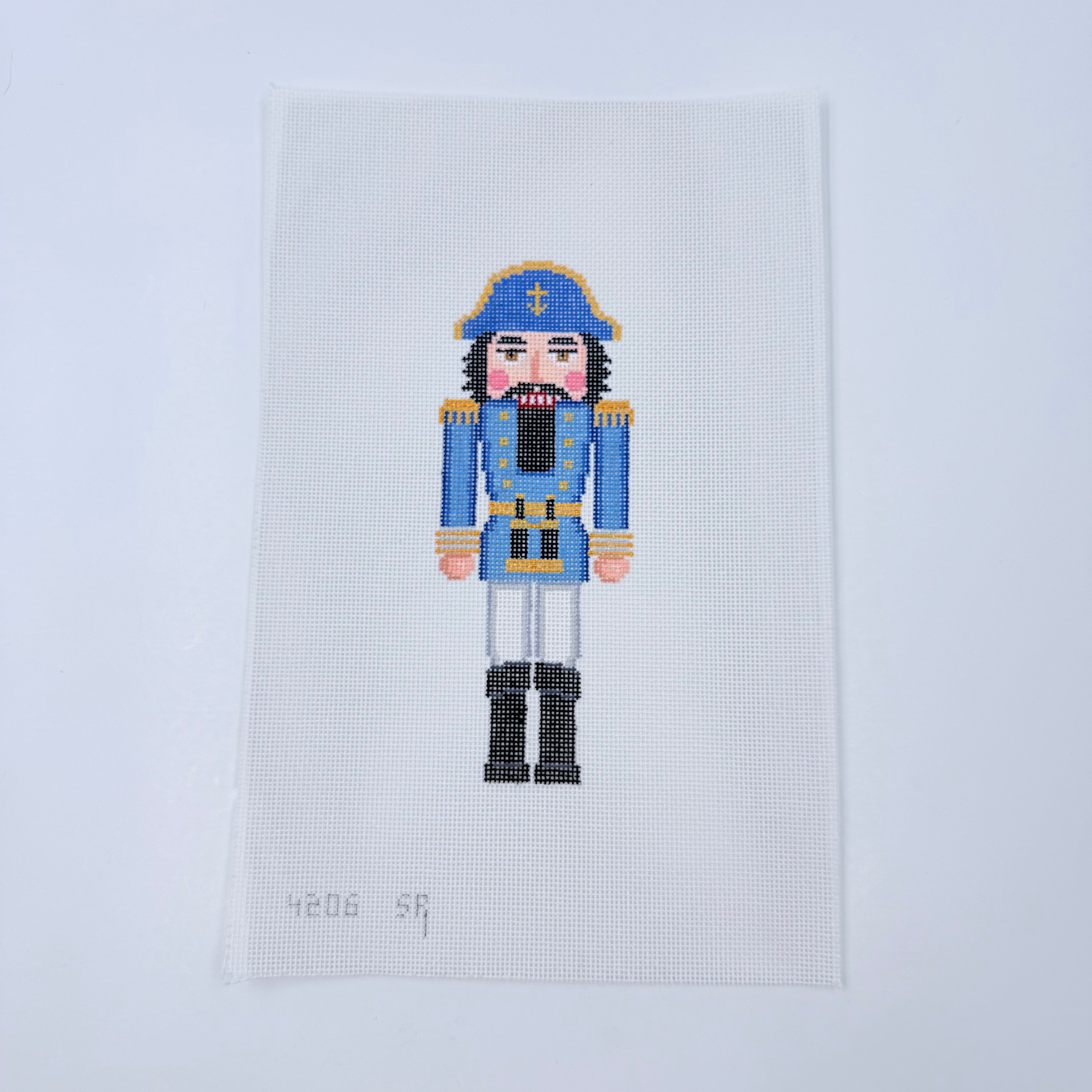 Sea Captain Nutcracker Canvas - KC Needlepoint