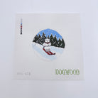 Chairlift Bear Canvas - KC Needlepoint