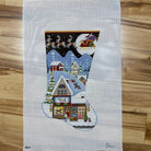 Toy Shop Village Stocking Canvas - KC Needlepoint
