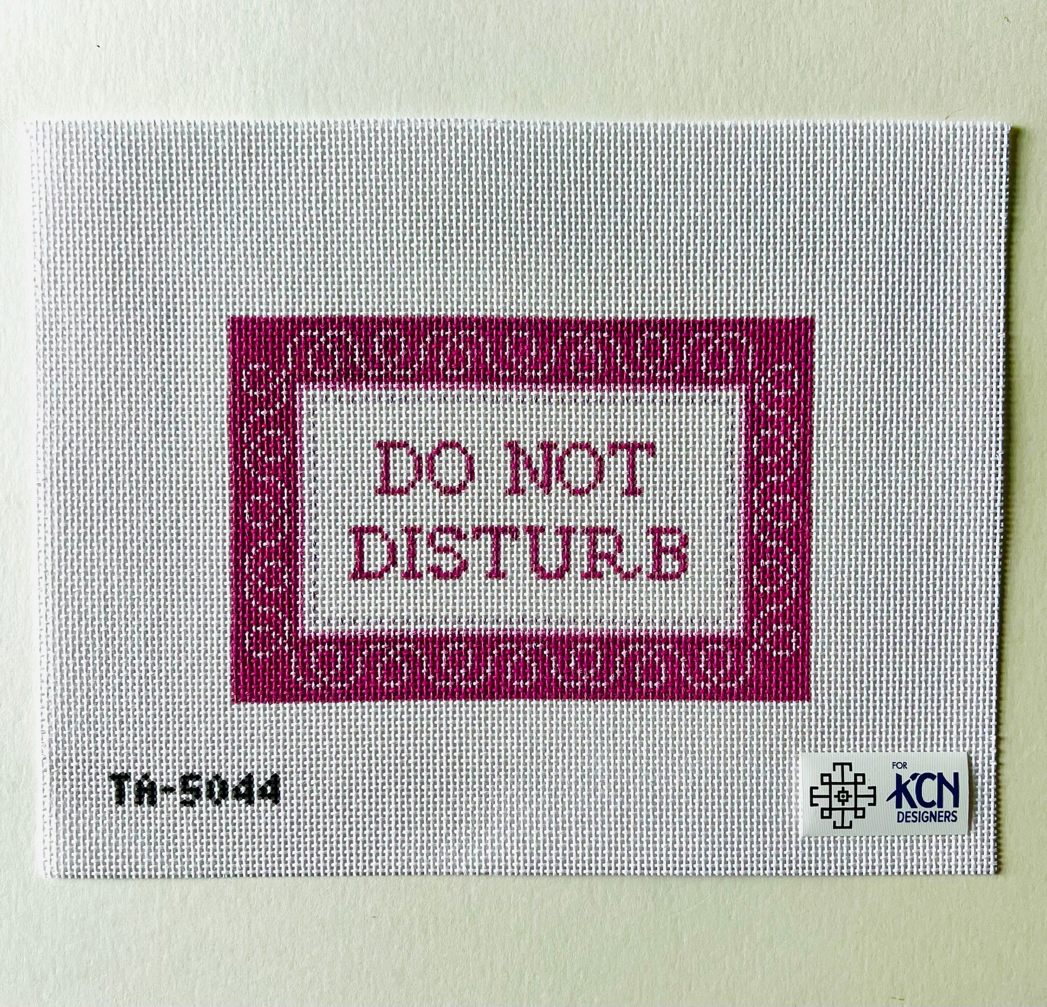 Do Not Disturb Curls Canvas - KC Needlepoint