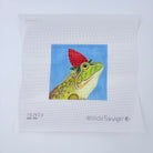 Strawberry Frog Needlepoint Canvas - KC Needlepoint