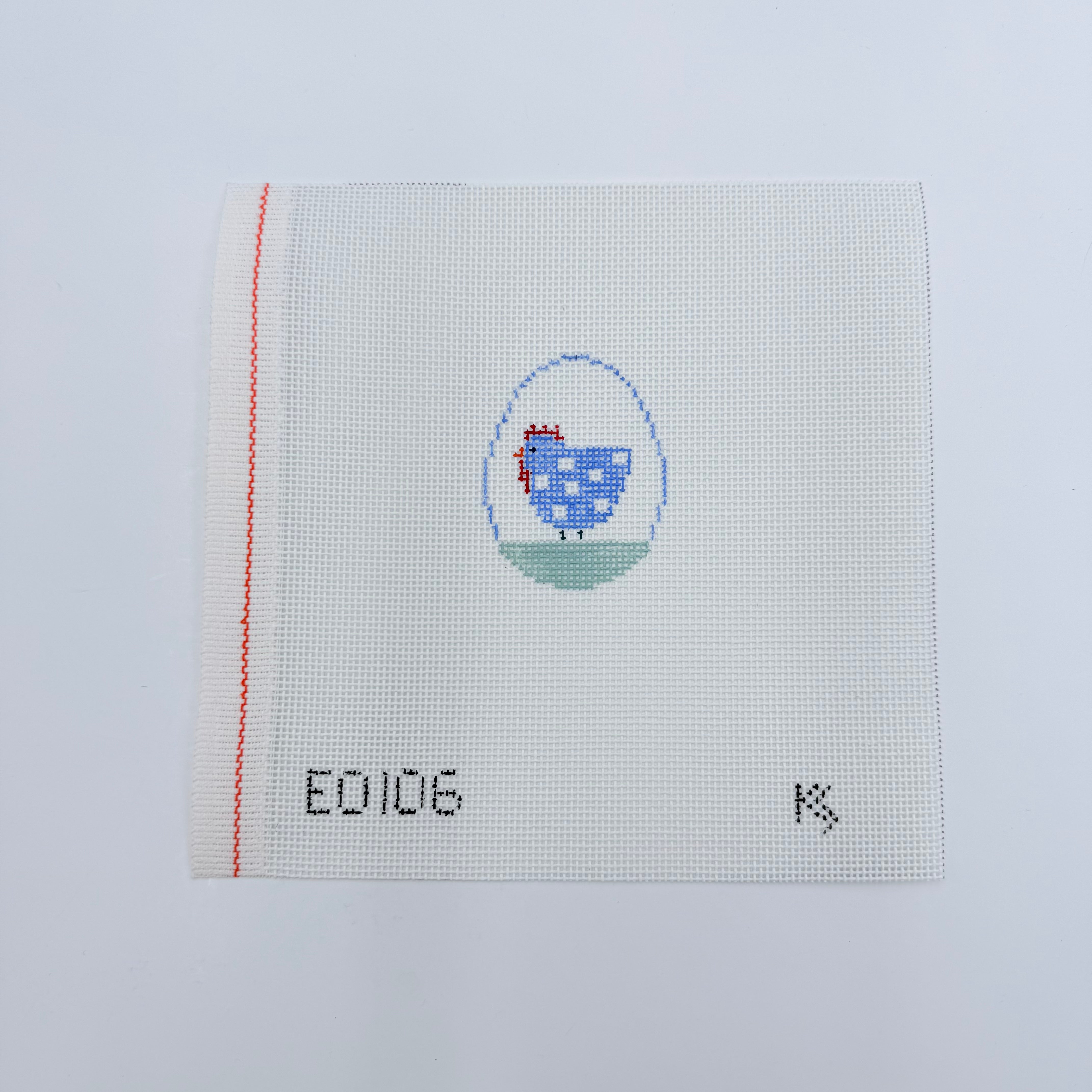 Hen Mini Egg Canvas - KC Needlepoint