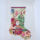 Alexa Christmas Stocking 7375 Girl on Stairs - KC Needlepoint