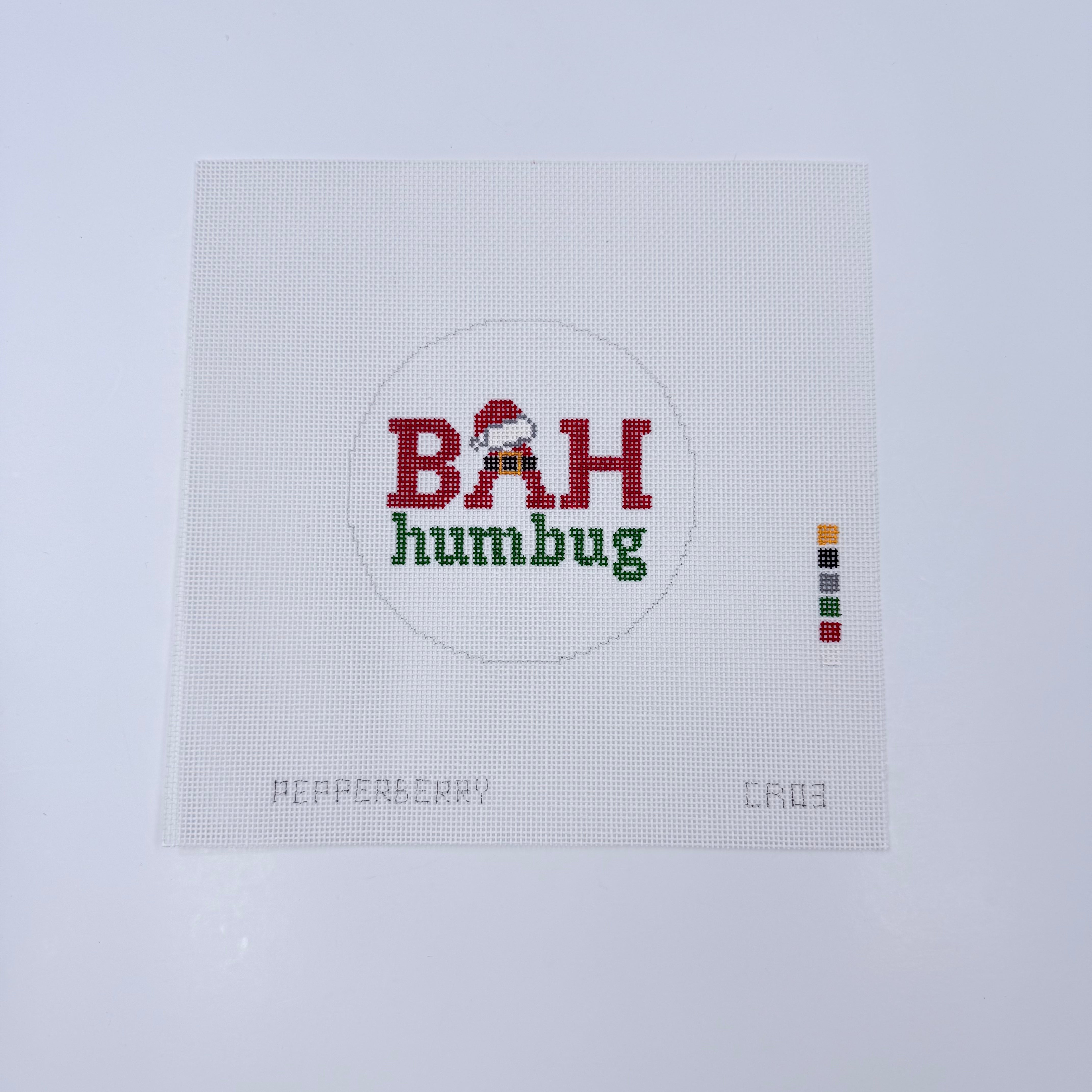 Bah Humbug Ornament Canvas - KC Needlepoint
