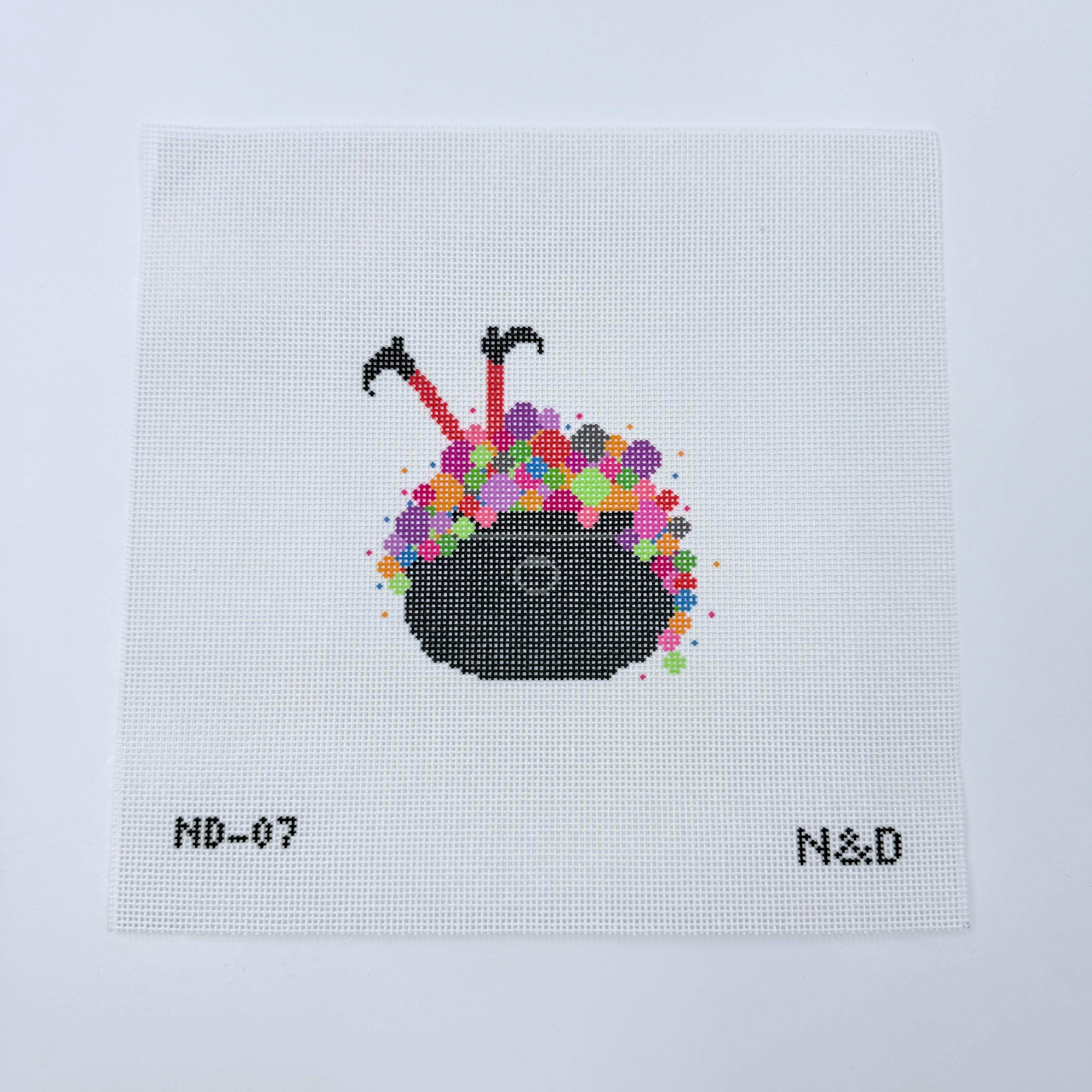 Colorful Bubble Cauldron Canvas - KC Needlepoint