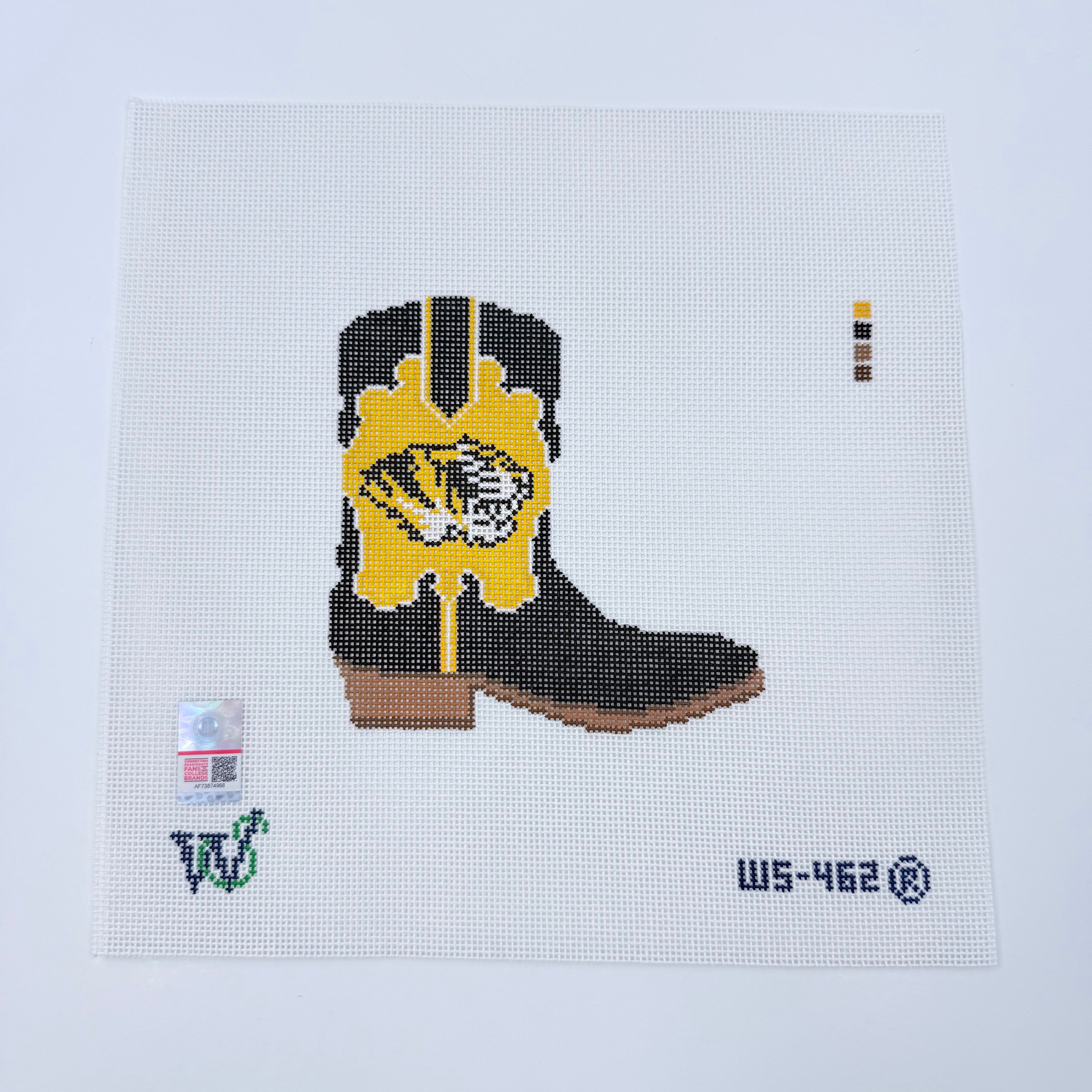 Mizzou Boot Canvas - KC Needlepoint