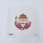 Cupcake Nutcracker Round Canvas - KC Needlepoint