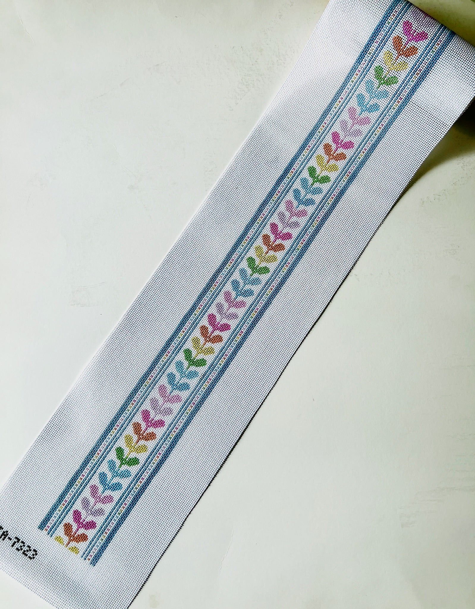 Rainbow Leaves Strap Canvas - KC Needlepoint