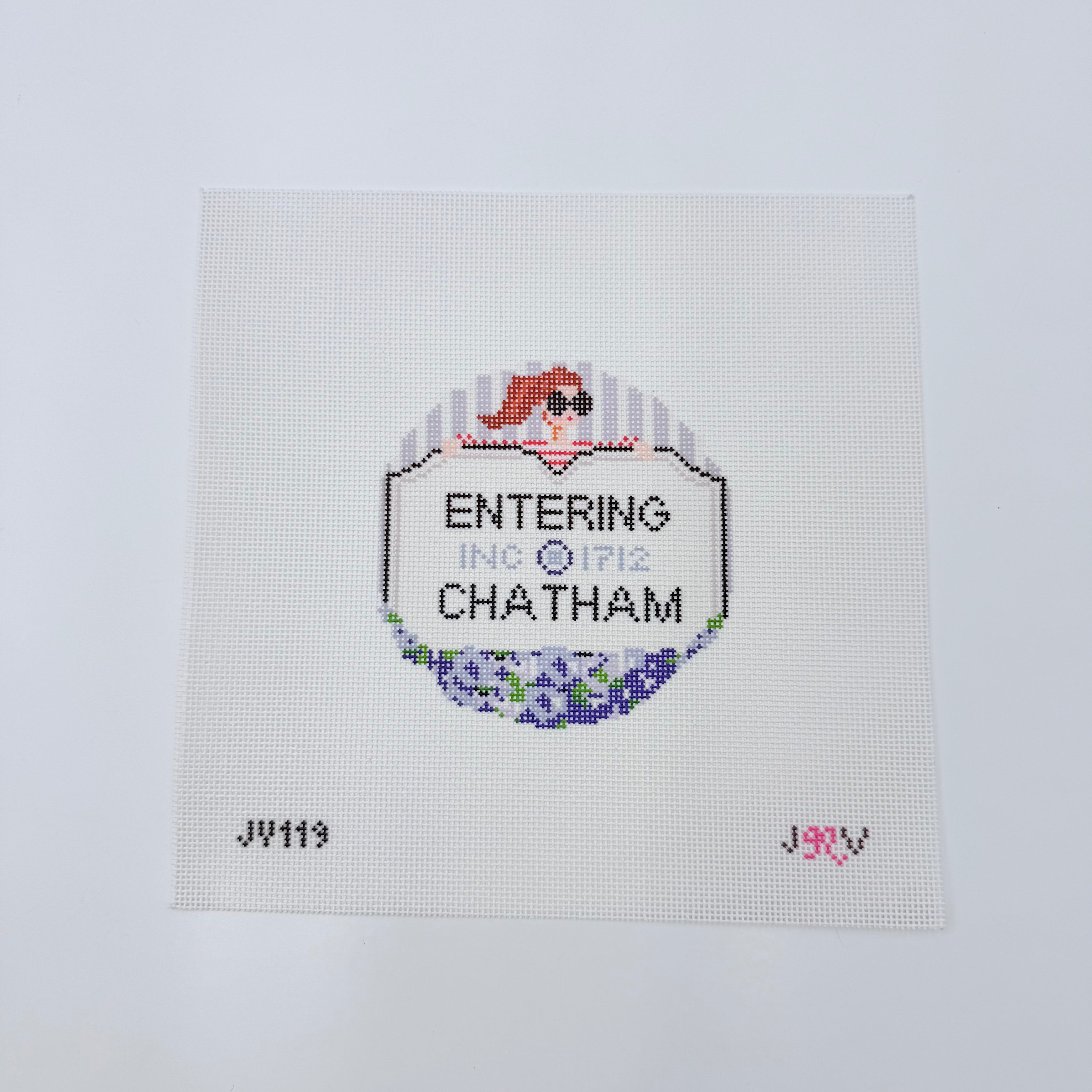 Entering Chatham Canvas - KC Needlepoint
