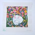 Garden Bunny Needlepoint Canvas - KC Needlepoint