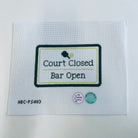 Court Closed Bar Open Pickleball Canvas - KC Needlepoint
