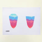 Rainbow Wave Scissors Case Needlepoint Canvas - KC Needlepoint