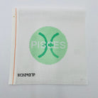 Pisces Zodiac Round Canvas - KC Needlepoint