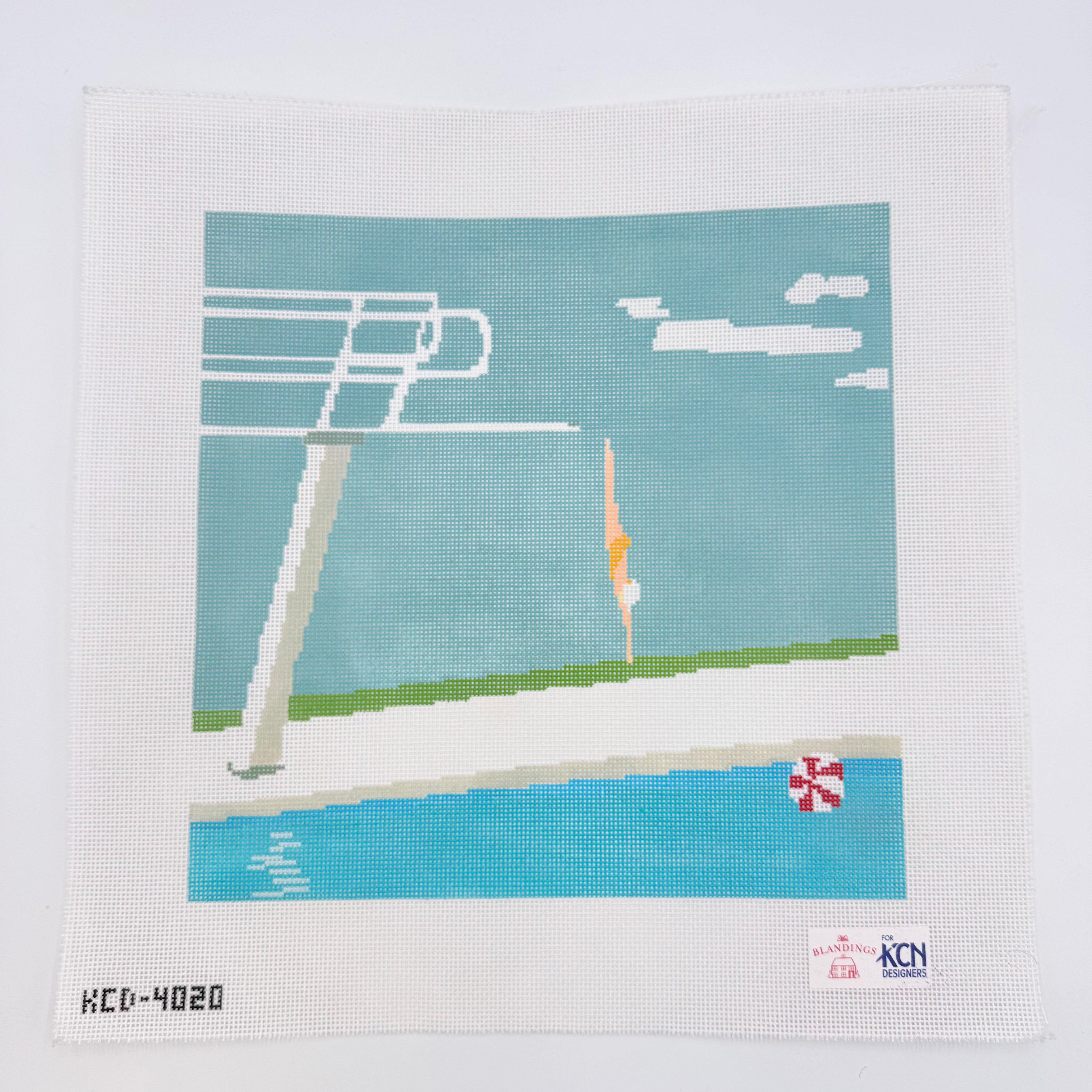 Dive Right In Canvas - KC Needlepoint