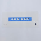 Sheep on Blue Key Fob Canvas - KC Needlepoint