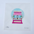 Needlepoint Snow Globe Round Canvas - KC Needlepoint