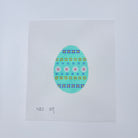 Flower Stripes Egg Canvas - KC Needlepoint