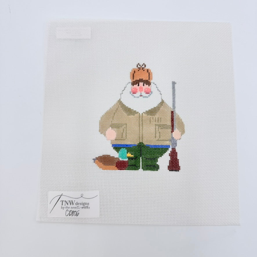 Hunting Santa Canvas - KC Needlepoint