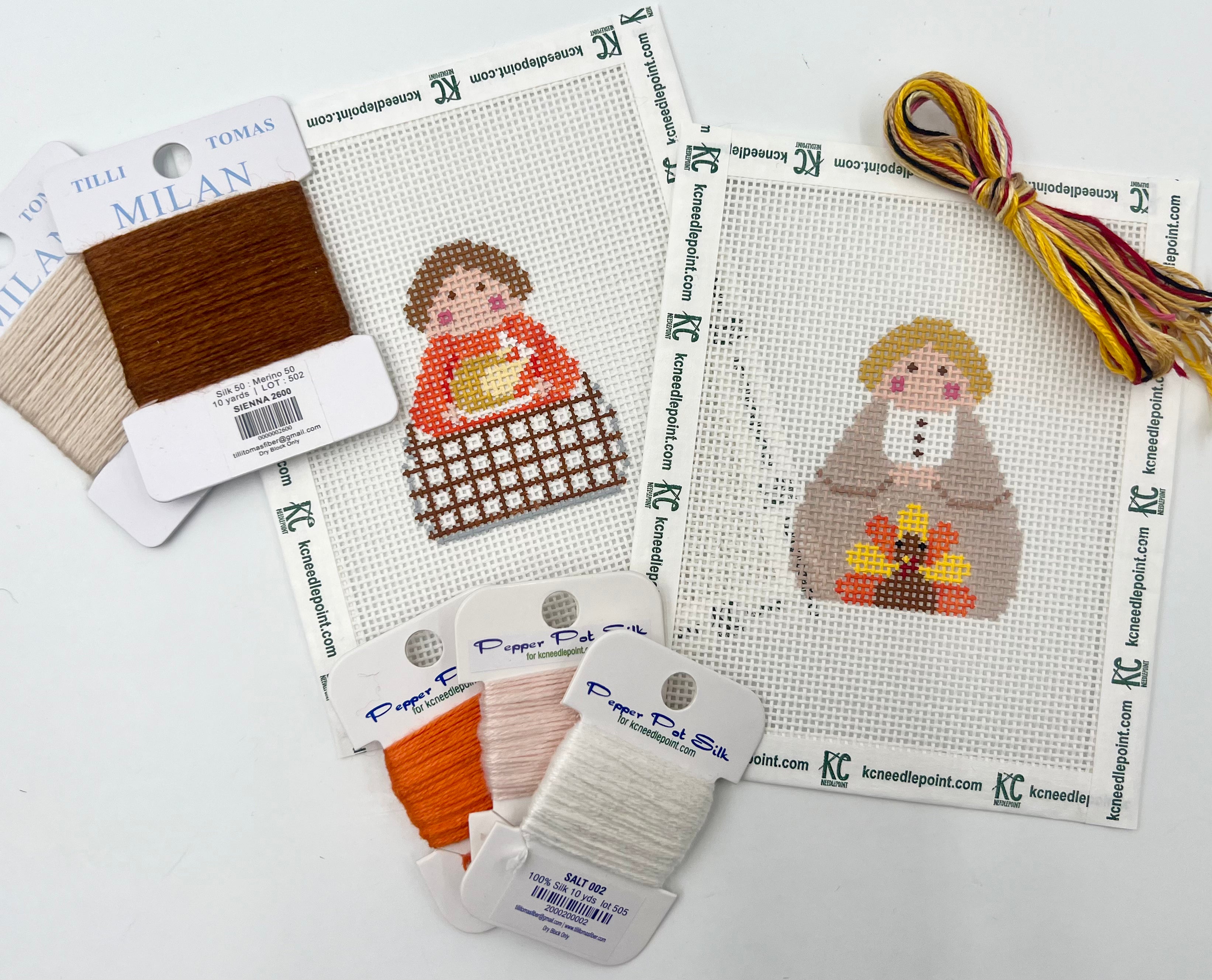 Thanksgiving Angels Kit - KC Needlepoint