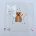 Golden Retriever Star Canvas - KC Needlepoint