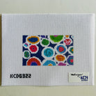 Multi Colored Circles Eyeglass Case Insert Canvas - KC Needlepoint