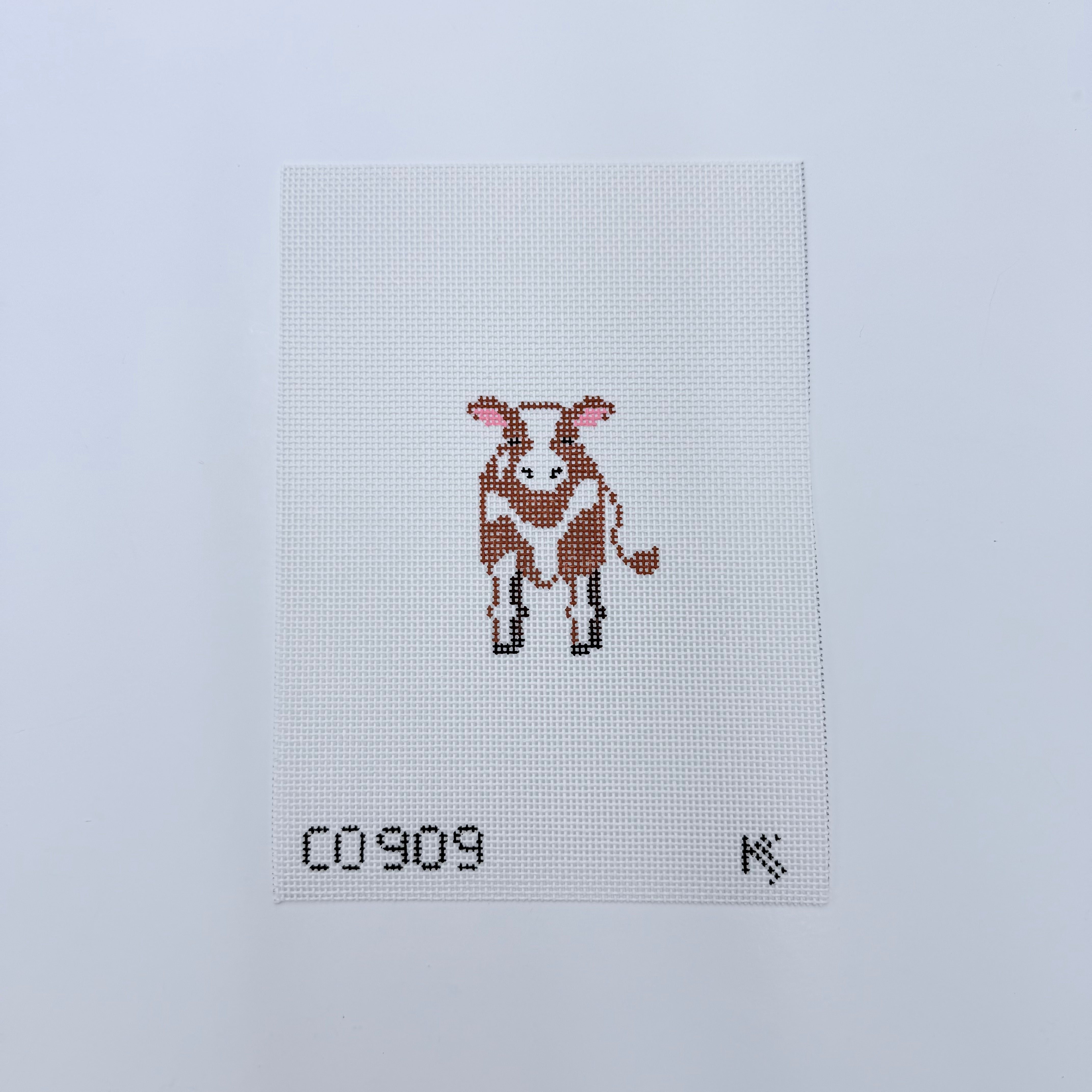 Tiny Nativity - Cow Canvas - KC Needlepoint