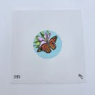 Monarch Round Canvas - KC Needlepoint