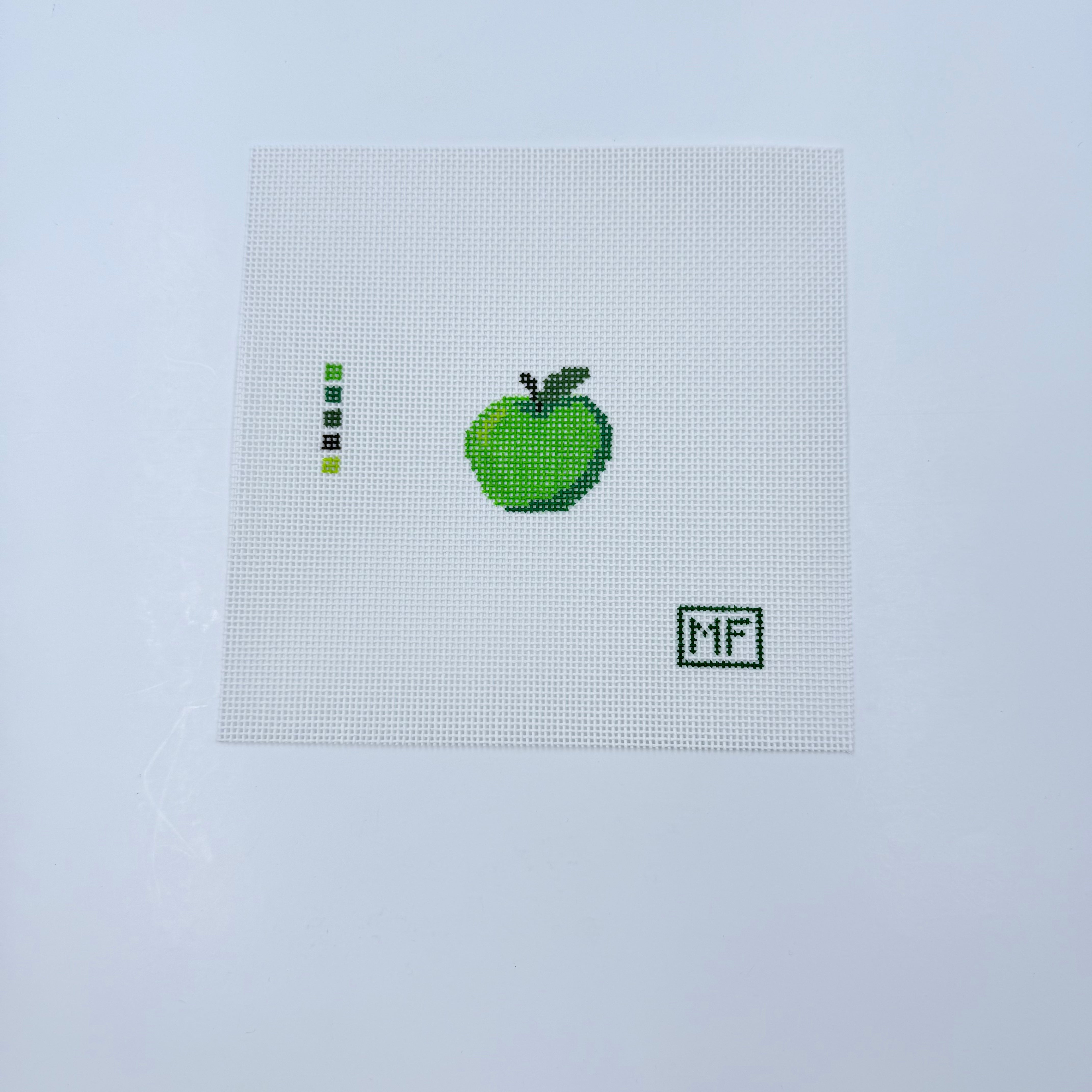 Apple Mini Canvas - KC Needlepoint