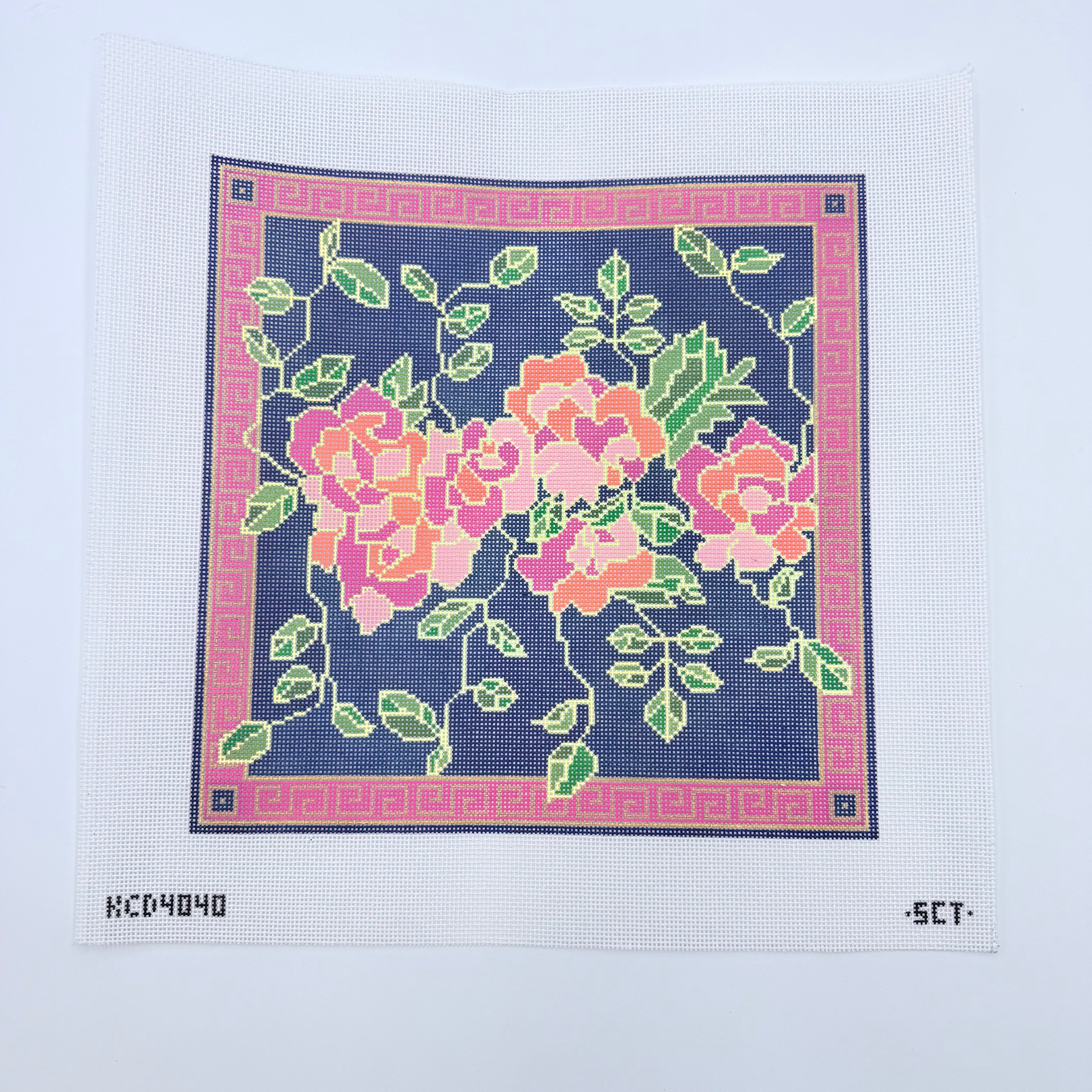 The Elaine Pillow Canvas - KC Needlepoint