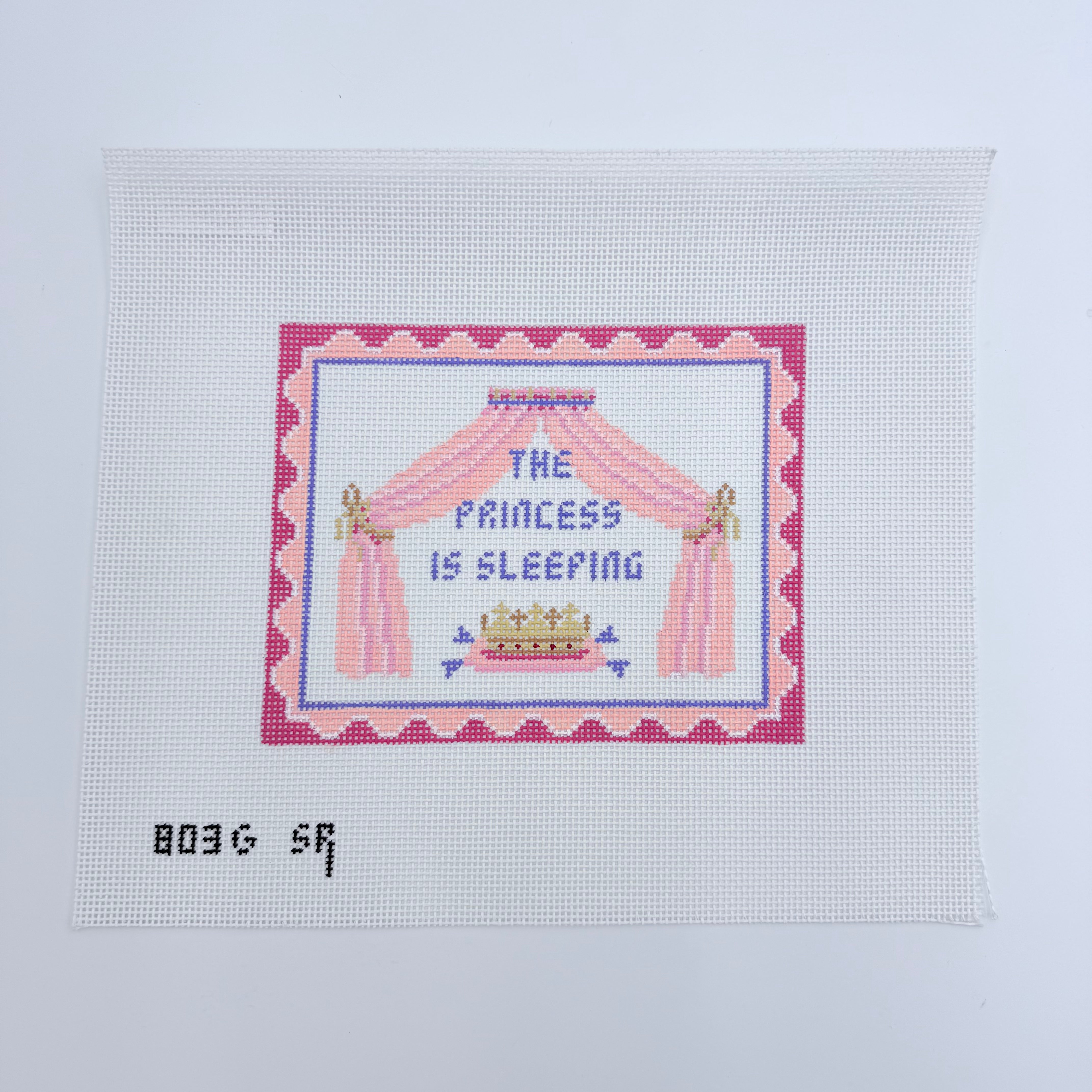The Princess is Sleeping Canvas - KC Needlepoint
