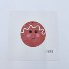 Gingerbread Face Ornament Canvas - KC Needlepoint