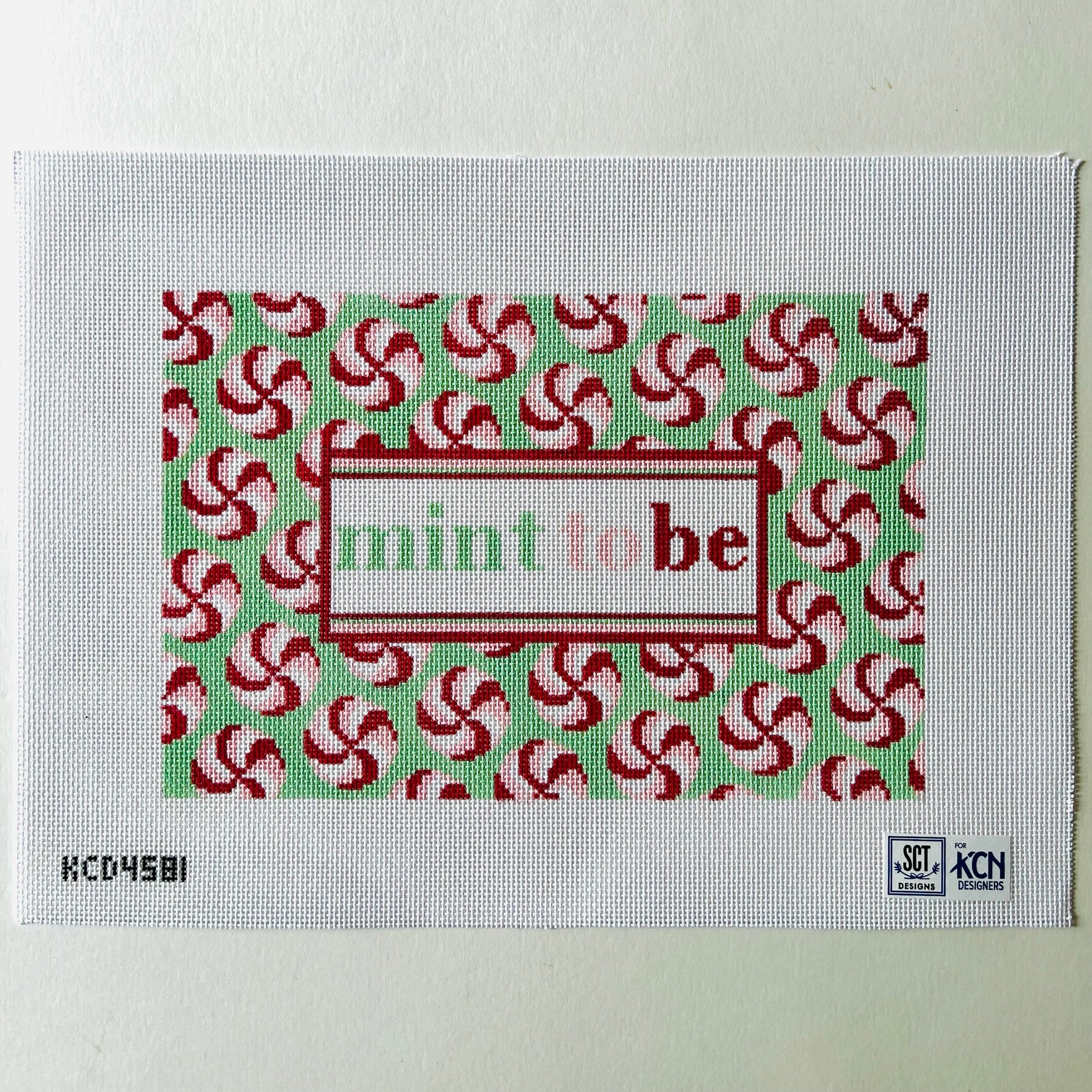 Mint to Be Canvas - KC Needlepoint