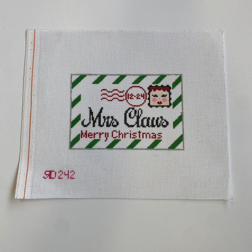 Mrs. Claus Letter Canvas - KC Needlepoint